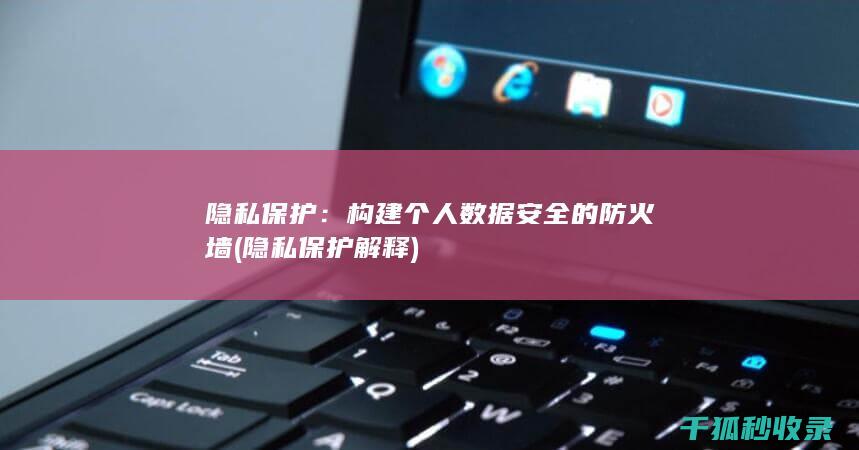 隐私保护：构建个人数据安全的防火墙 (隐私保护解释)